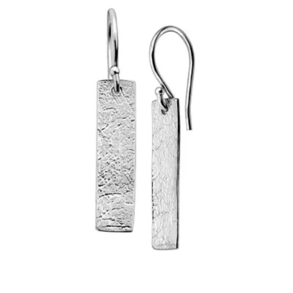 Silpada 'Albuquerque' Rectangular Sterling Silver Brushed Finish Earrings - Picture 6 of 7